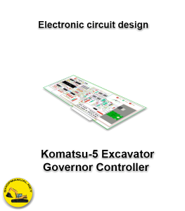 Electronic circuit design Komatsu-5 Excavator Governor Controller