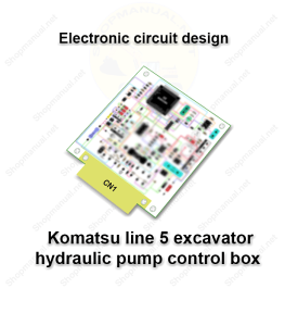 Komatsu line 5 excavator hydraulic pump control box (Electronic circuit design)