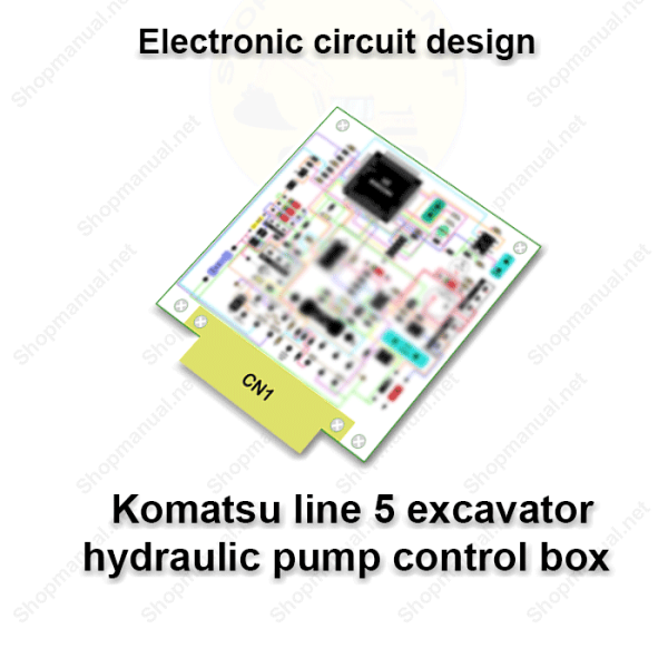 Komatsu line 5 excavator hydraulic pump control box (Electronic circuit design)