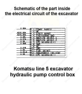 007-Komatsu-line-5-excavator-hydraulic-pump-control-box--(Schematic-of-this-part-inside-the-circuit)-