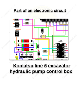 008-Komatsu-line-5-excavator-hydraulic-pump-control-box--(Schematic-of-this-part-inside-the-circuit)-