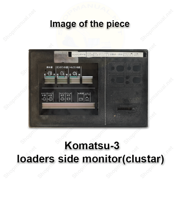 The electronic circuit of the Komatsu-3 loaders side monitor(clustar) 01