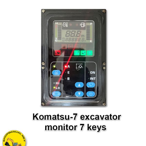 electronic circuit of the Komatsu Excavator monitor line seven 7 buttons